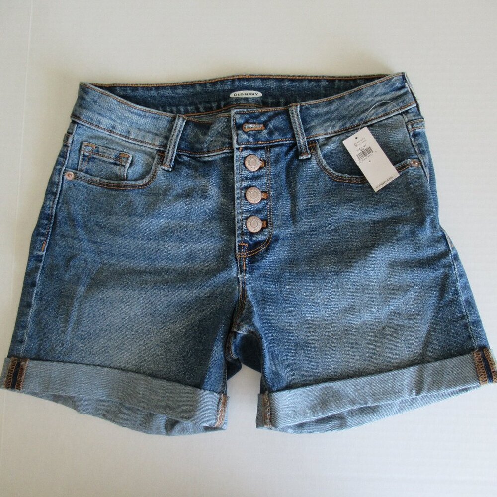 Old Navy Women's 5 Pocket Stretch Denim Shorts Sz 0 NWT